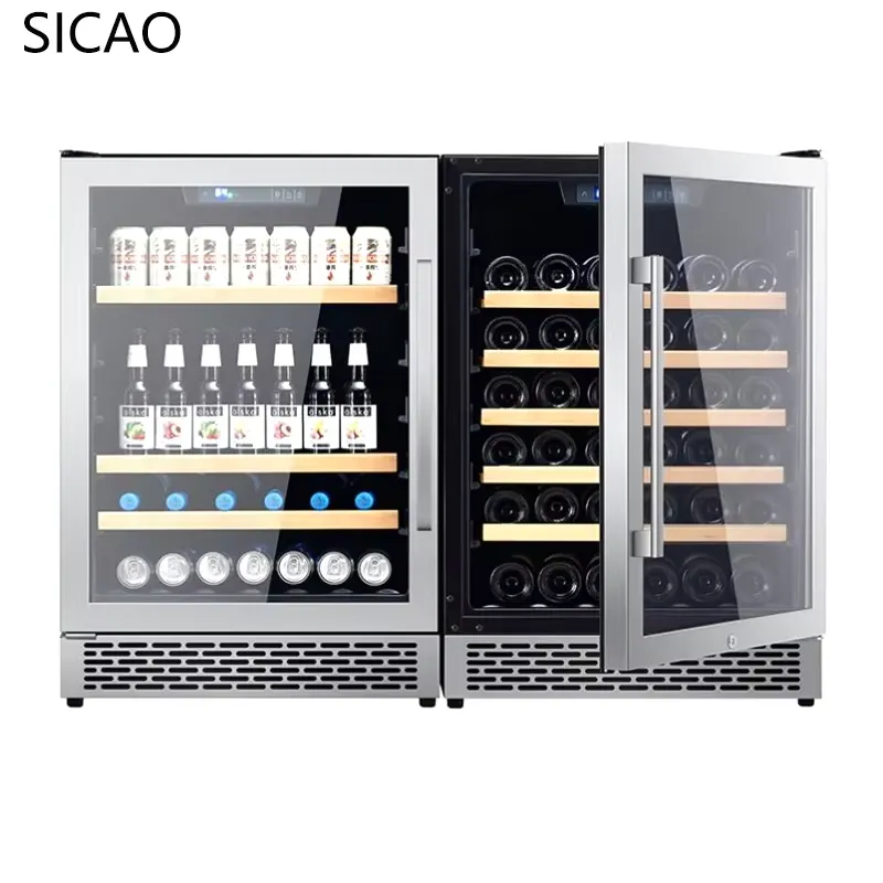 Wine Beer Dual Zone - 2 Kapılı Şarap Bira Dolabı Camlı