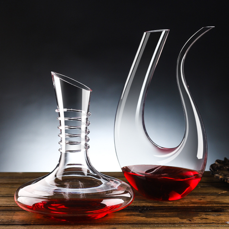 Wine Aerator Pour - Kristal Cam Şarap Sürahisi Lüks Kırmızı