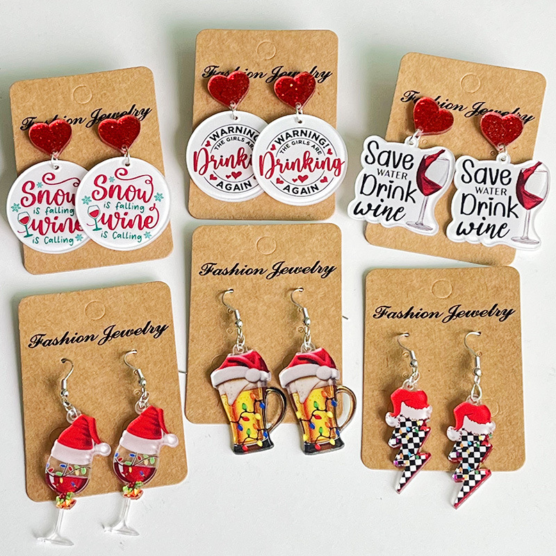 Yeni noel küpe noel şapka kırm - Wine Beer Hat incelemesi ve fiyatı