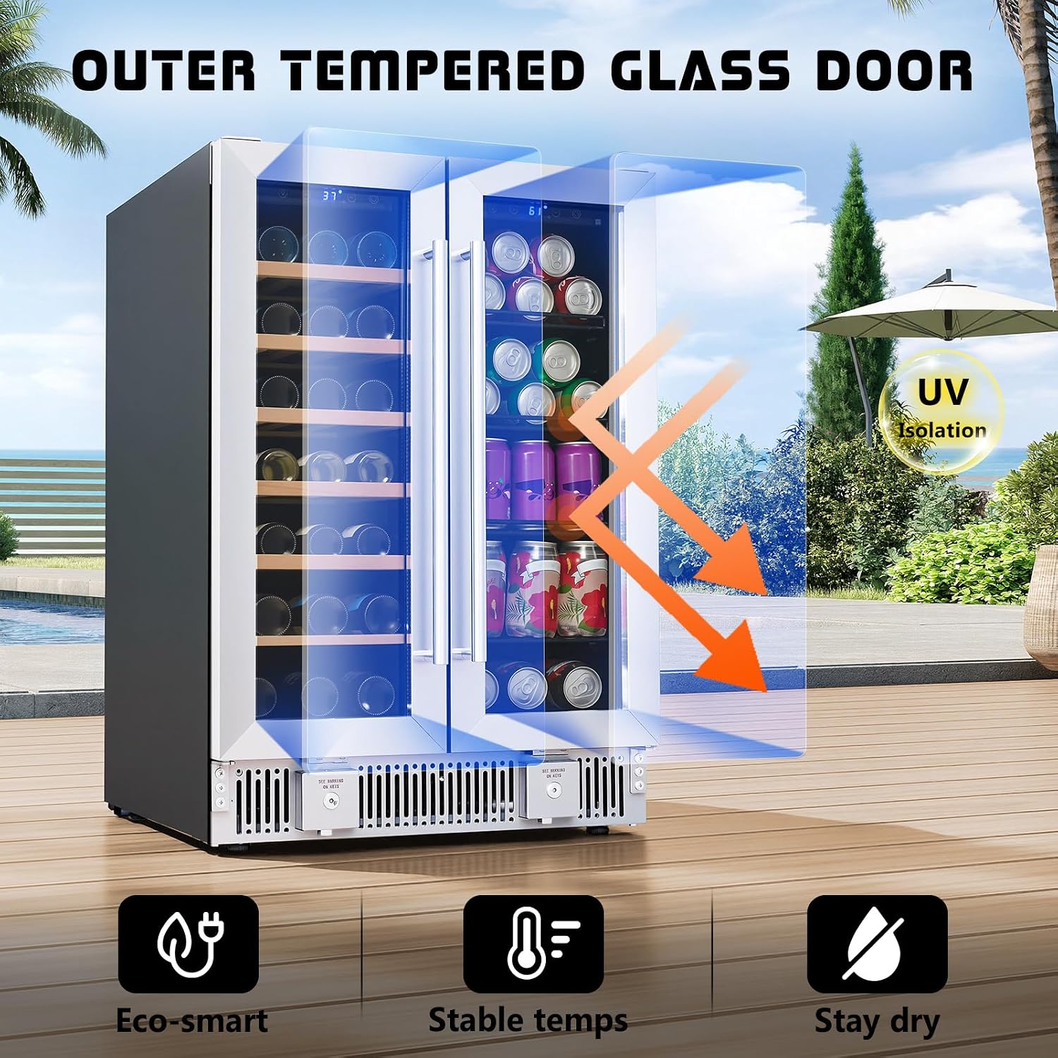 İçecek Buzdolabı, 24 İnç Çift  - Wine Beer Dual Zone incelemesi ve fiyatı