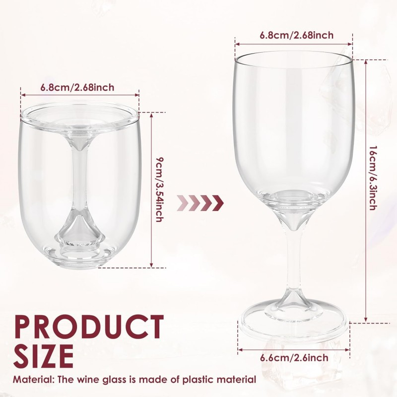 Katlanır Şarap Bardağı Şeffaf  - Wine & Beer Guayaquil incelemesi ve fiyatı